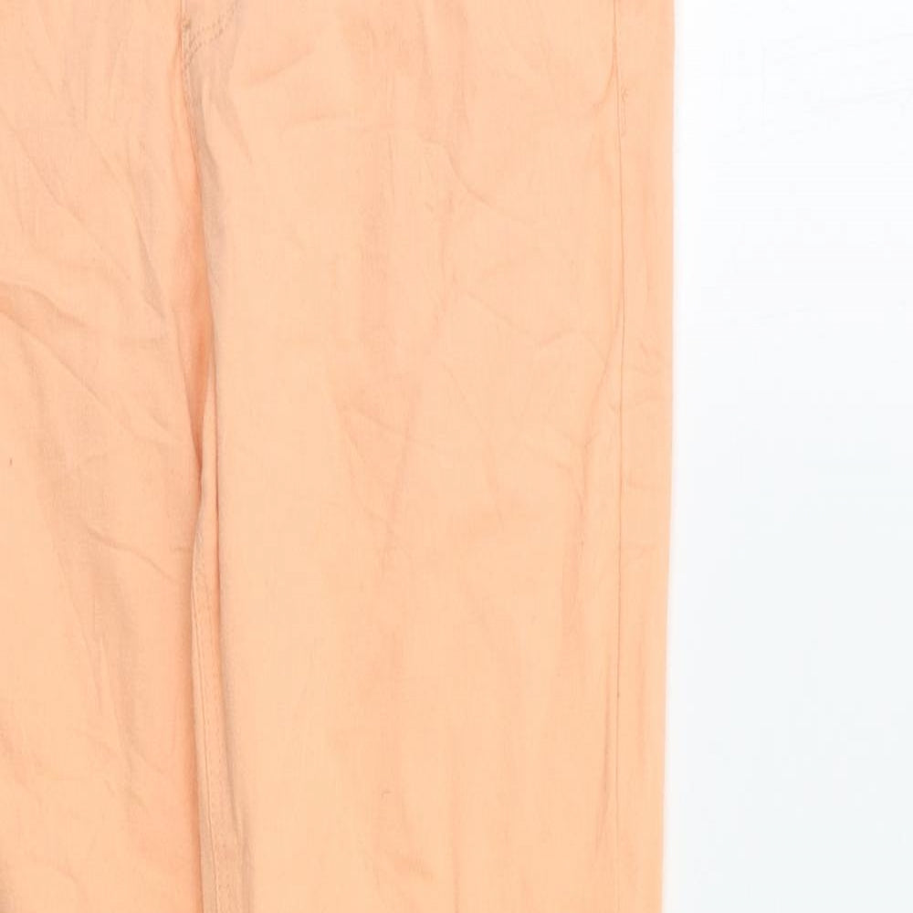 Love Label Womens Orange   Skinny Jeans Size 12 L27 in