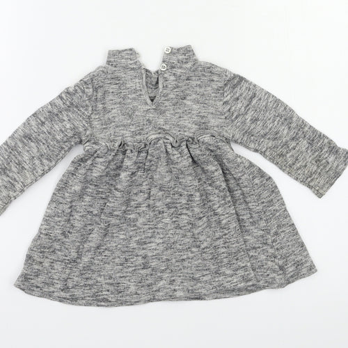 NEXT Baby Grey   Fit & Flare  Size 6-9 Months