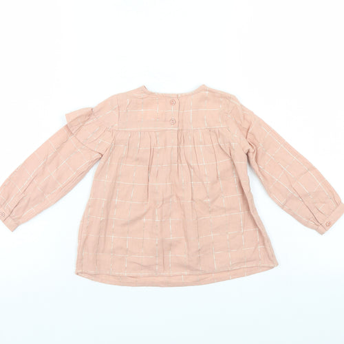 Primark Girls Pink Check  Shift  Size 18-24 Months