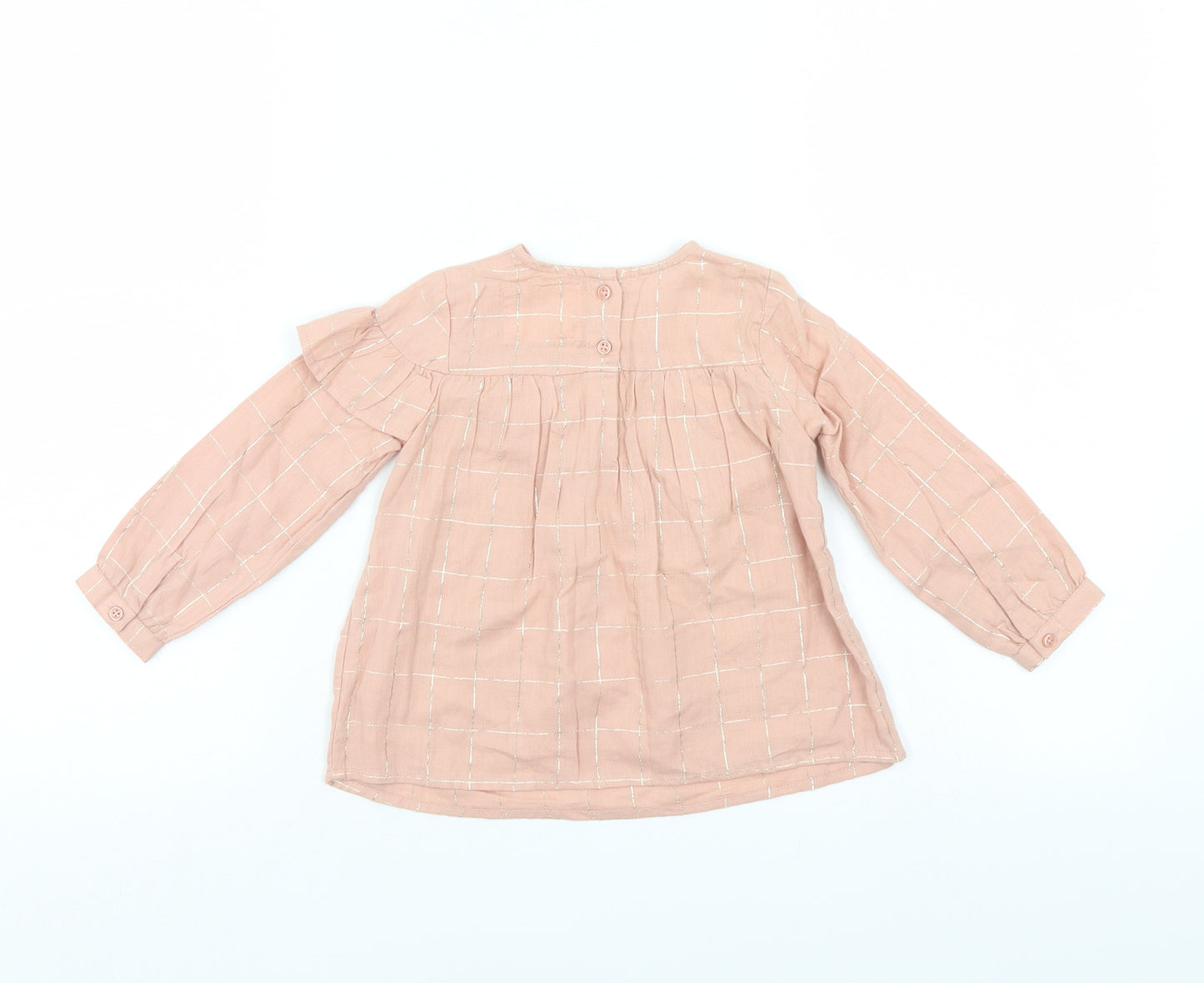 Primark Girls Pink Check  Shift  Size 18-24 Months