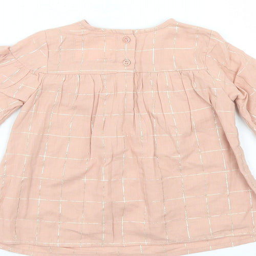 Primark Girls Pink Check  Shift  Size 18-24 Months