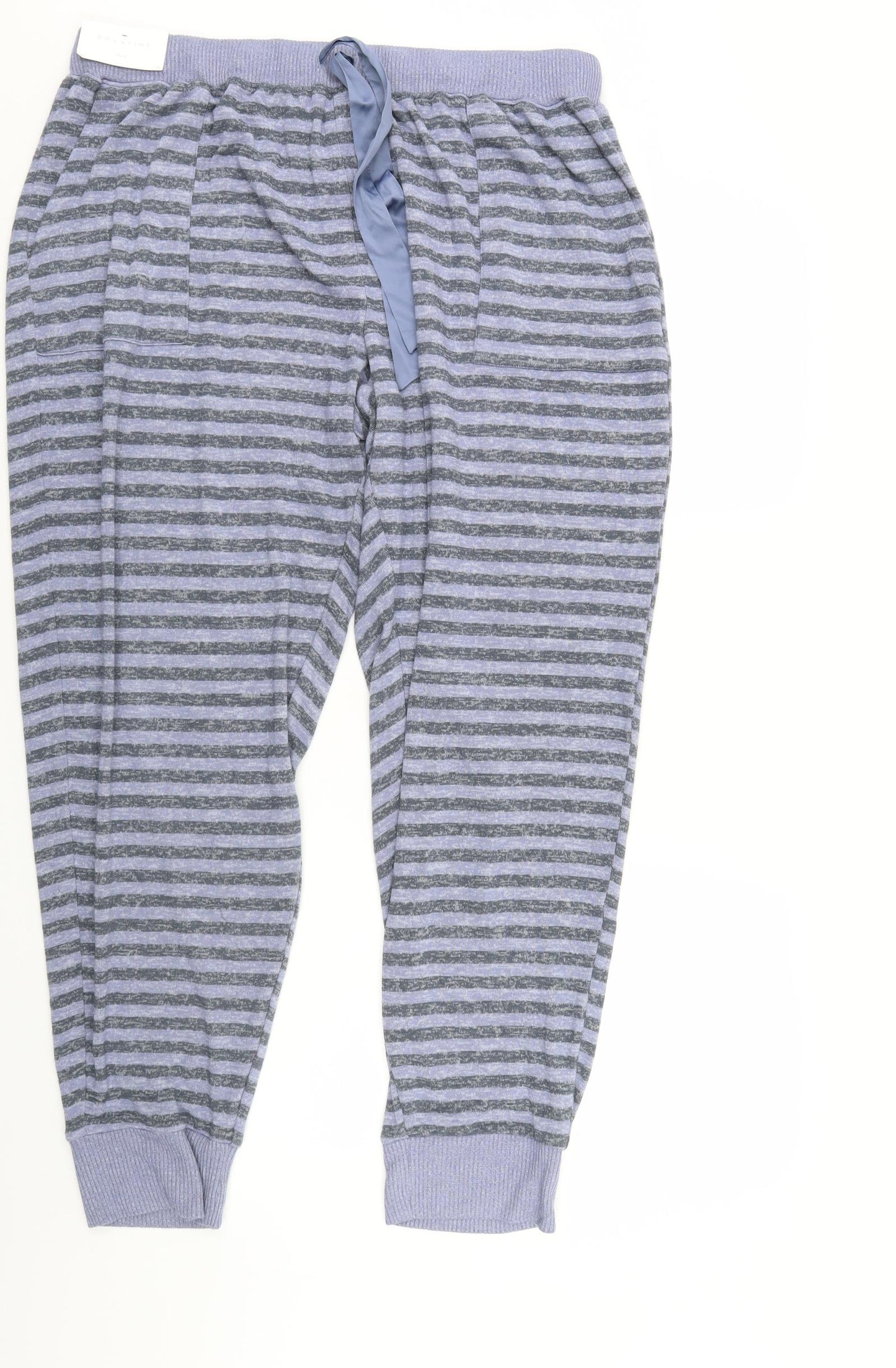 NEXT Womens Blue Striped  Bottoms Lounge Pants Size 18