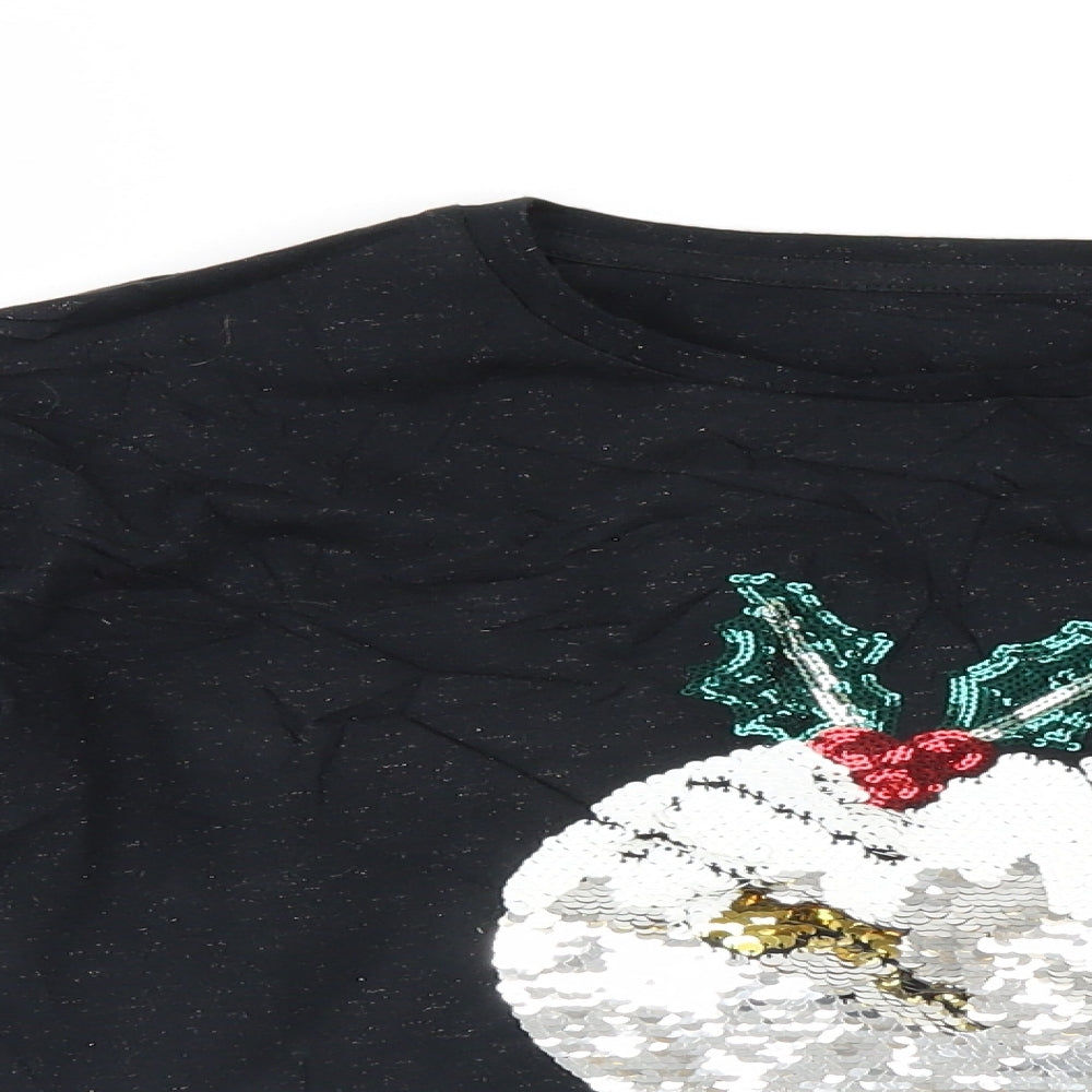 Preworn Womens Black   Pullover Jumper Size S  - Christmas jumper