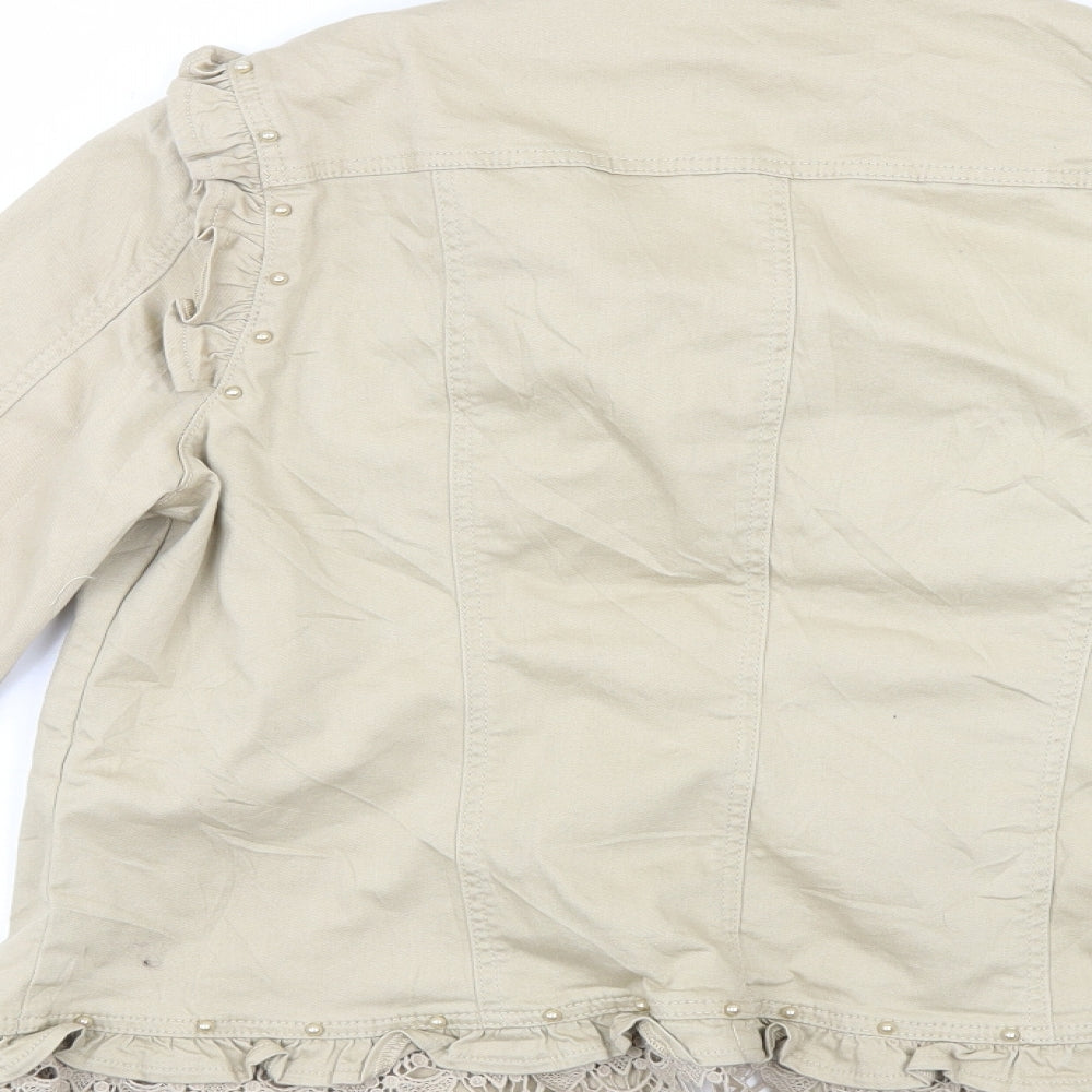 Linea Tesini Womens Beige   Jacket  Size 18