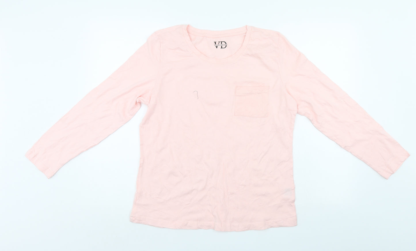 Vivance Womens Pink   Basic T-Shirt Size 16