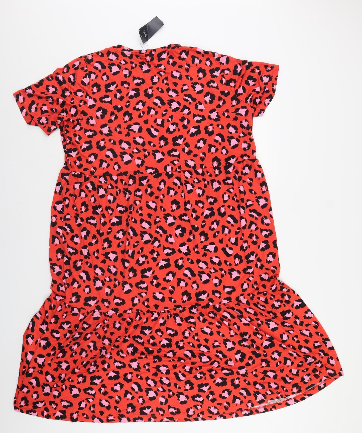 M&S Womens Red Animal Print  Shift  Size 22