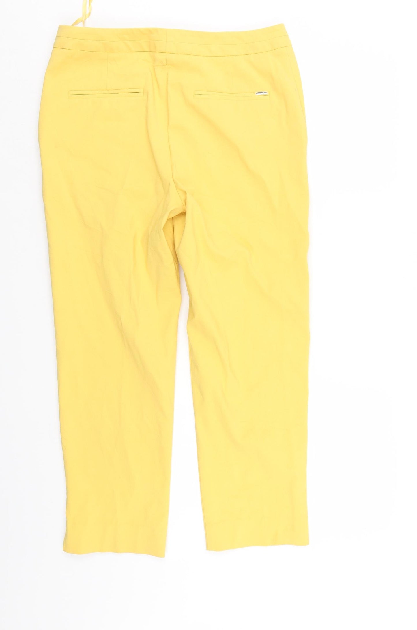 Per Una Womens Yellow   Trousers  Size 12 L25 in