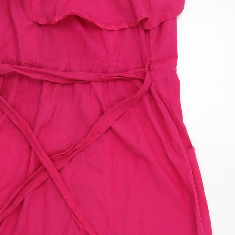 aaya Womens Pink   Pinafore/Dungaree Dress  Size 18
