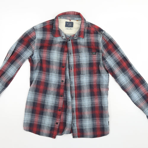 Blend Mens Multicoloured Check   Button-Up Size M