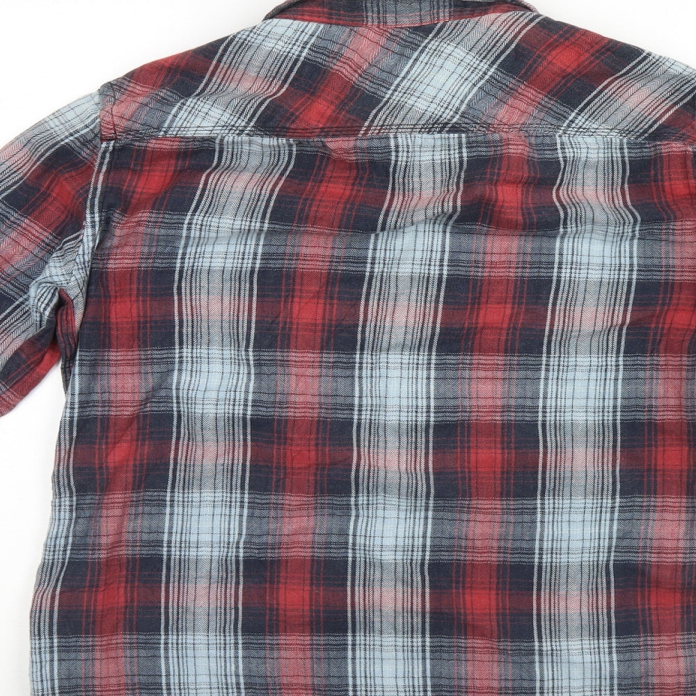 Blend Mens Multicoloured Check   Button-Up Size M