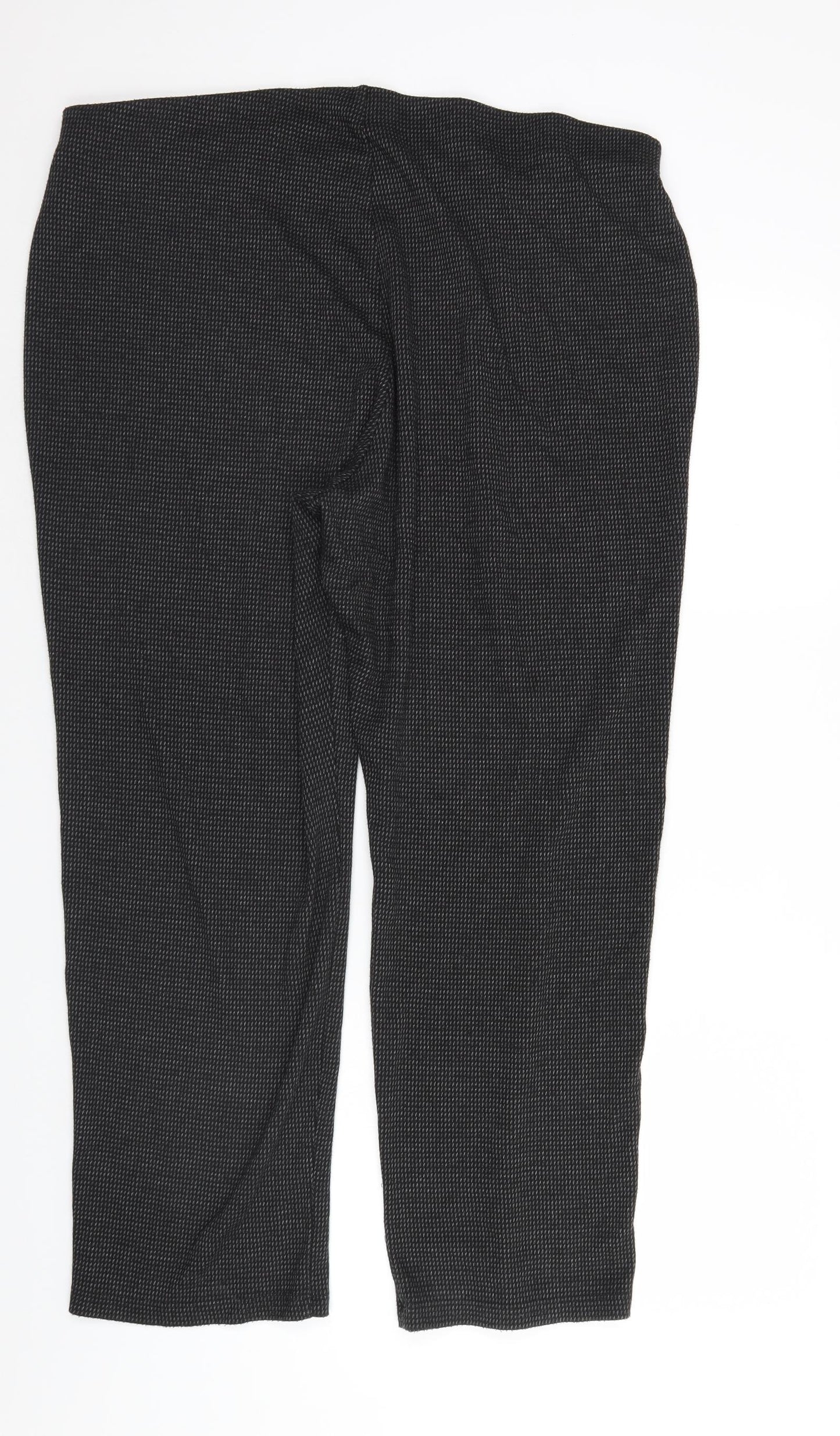 M&S Womens Black   Trousers  Size 22 L27 in