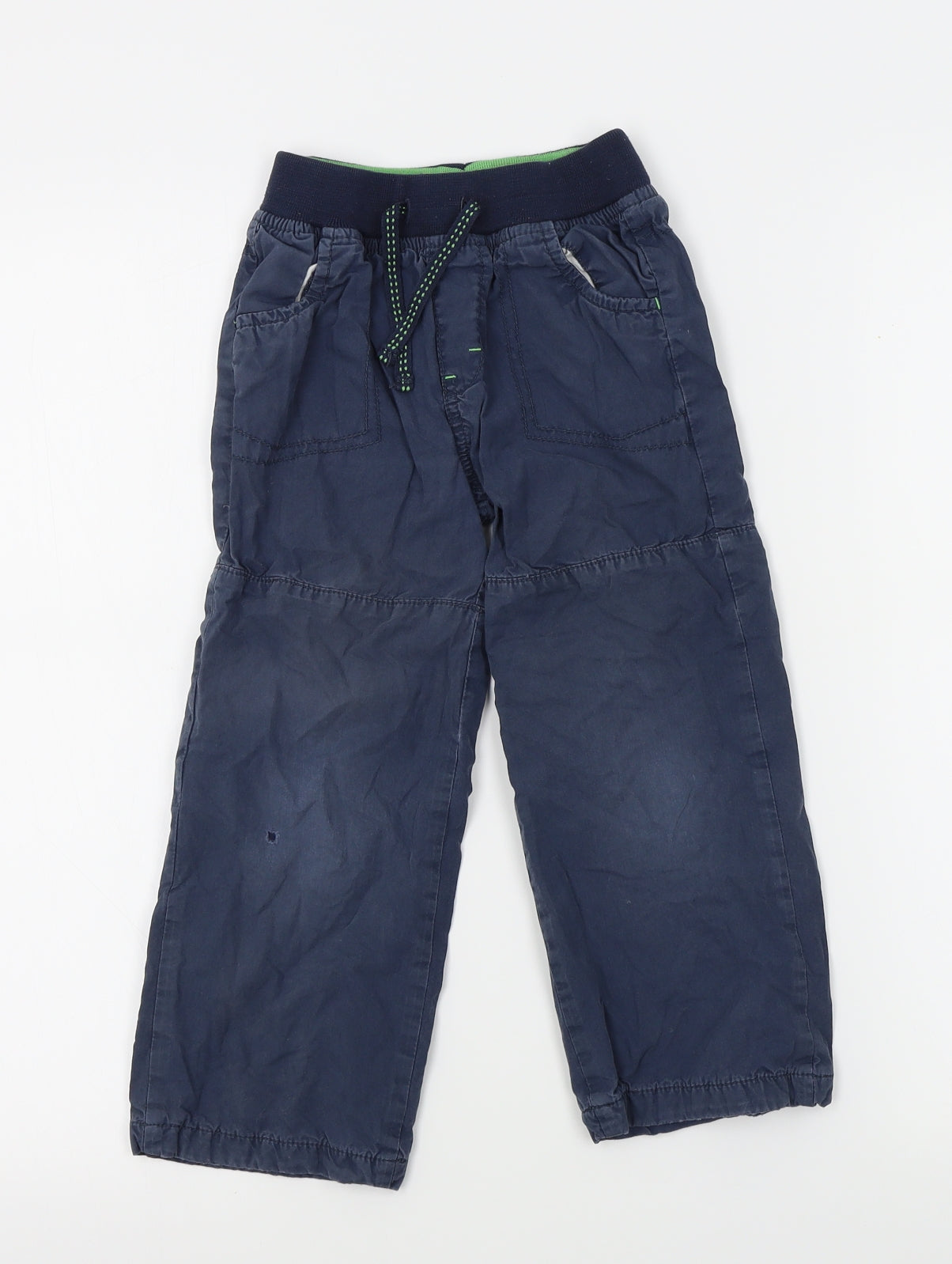 George Boys Blue  Canvas Jogger Trousers Size 4-5 Years