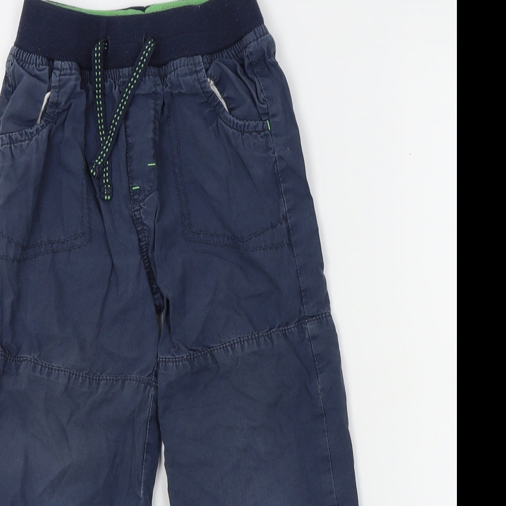 George Boys Blue  Canvas Jogger Trousers Size 4-5 Years