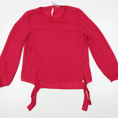 TU Womens Pink   Basic Blouse Size 10