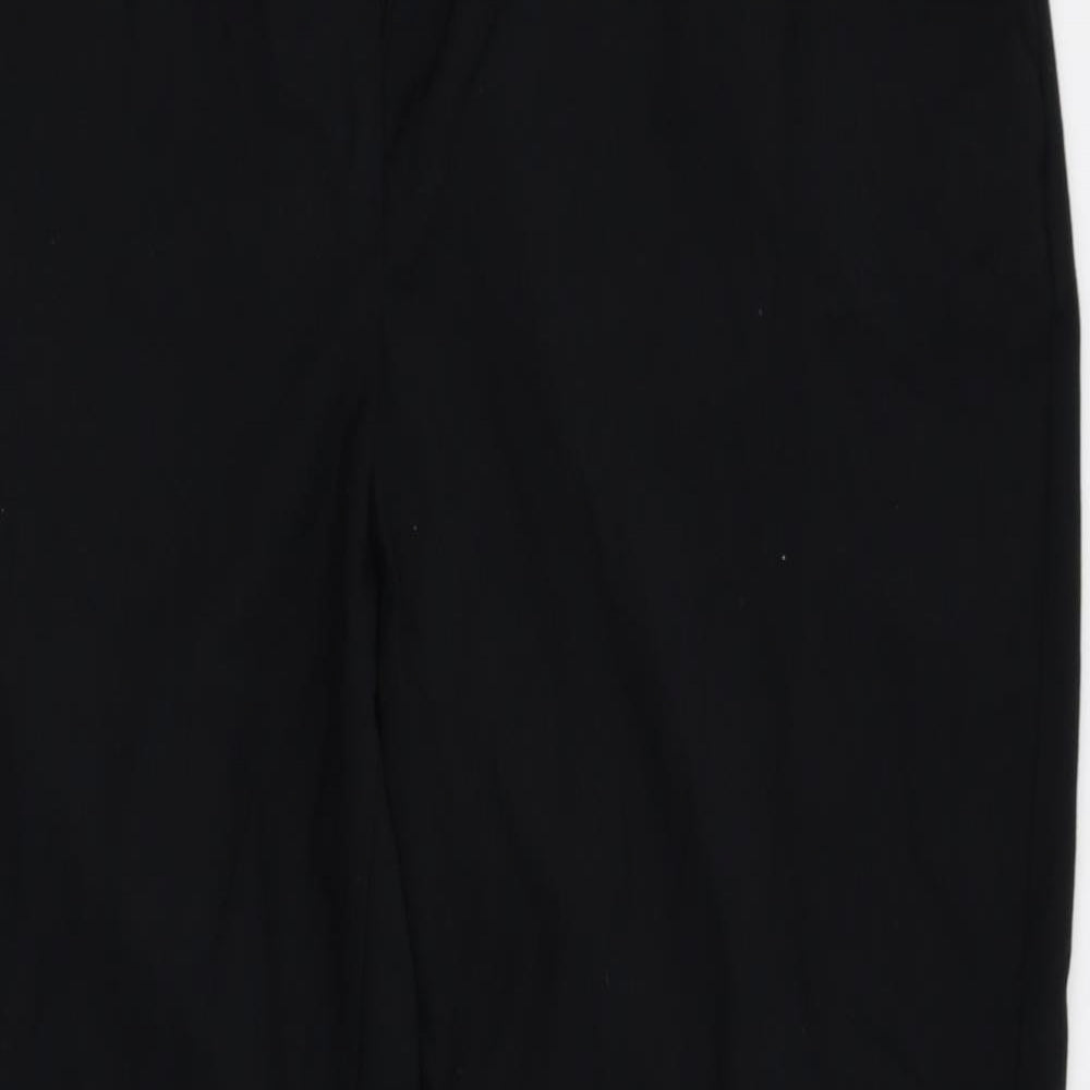 M&S Womens Black   Trousers  Size 16 L28 in
