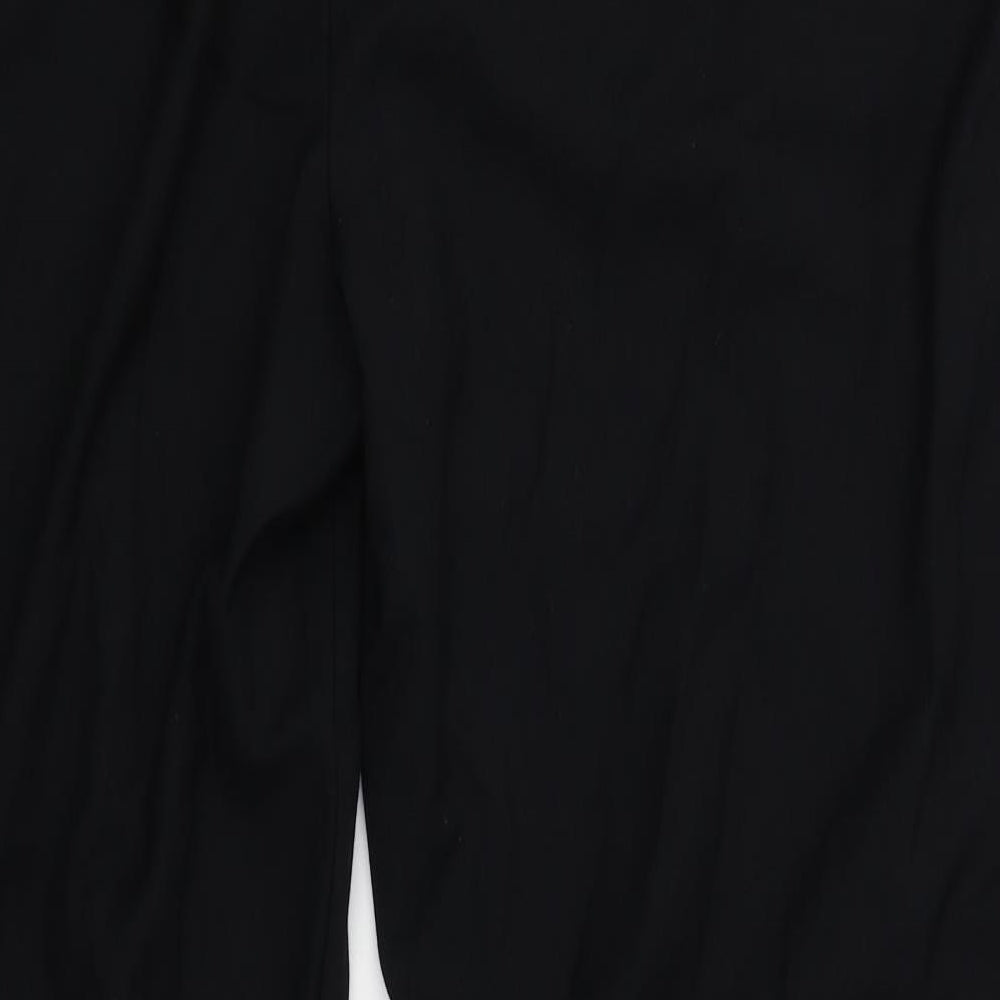 M&S Womens Black   Trousers  Size 16 L28 in