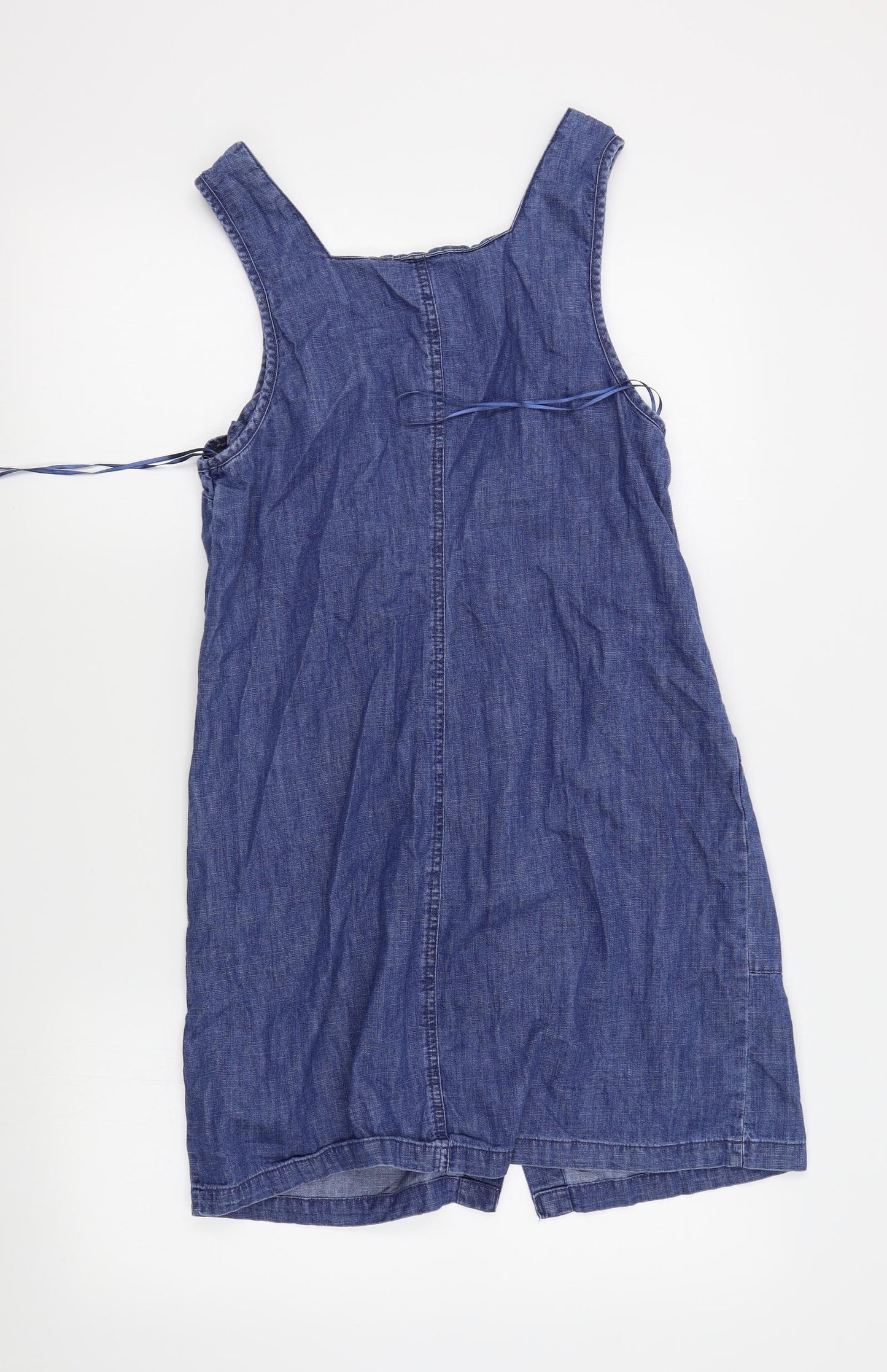 F&F Womens Blue   Pinafore/Dungaree Dress  Size 8