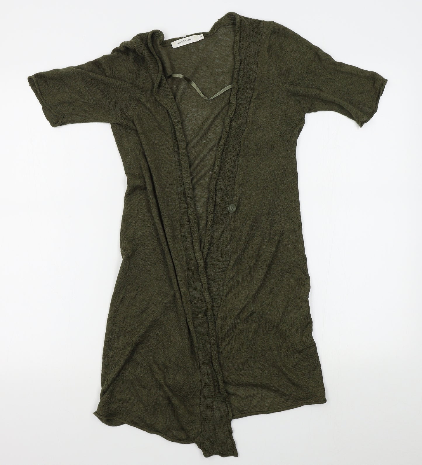 Sandwich Womens Green   Cardigan Jumper Size M