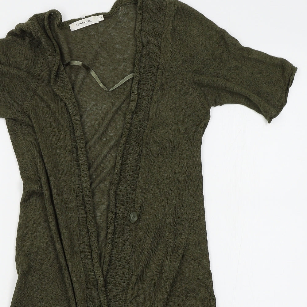 Sandwich Womens Green   Cardigan Jumper Size M