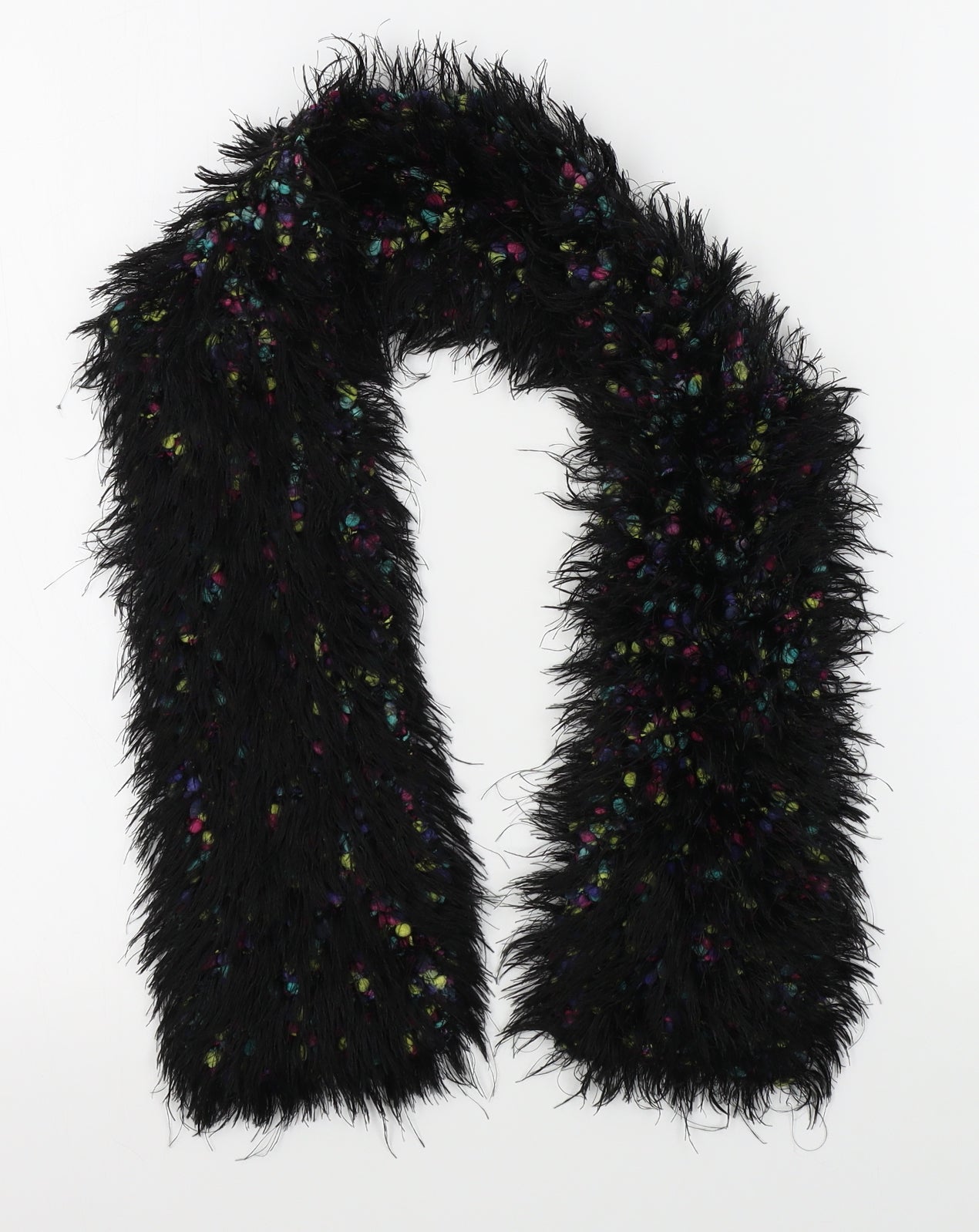 Preworn Womens Black    Scarf