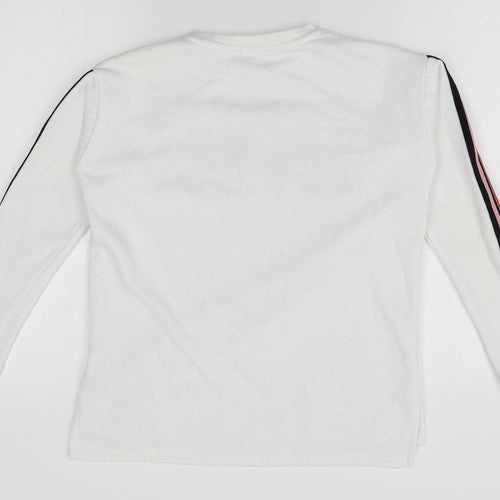 Primark Boys White   Pullover Jumper Size 12-13 Years  - merci