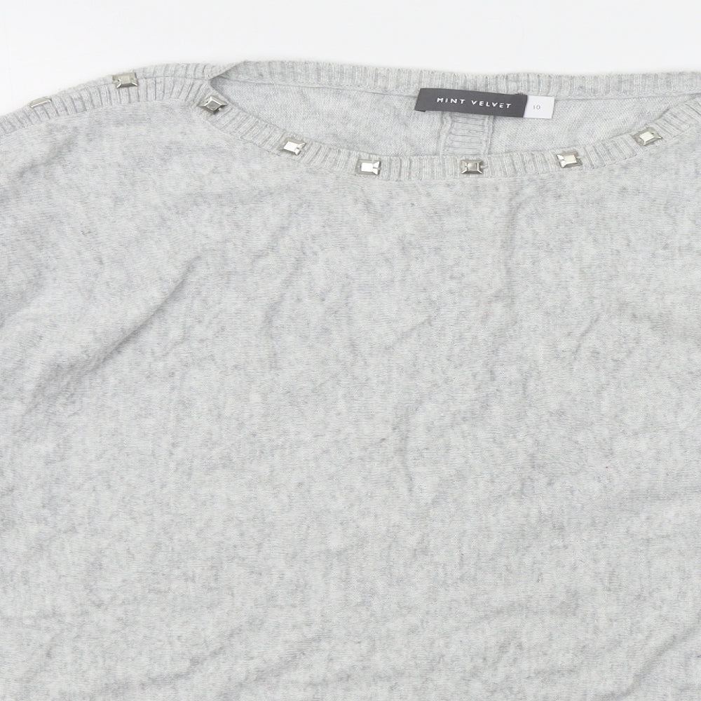 Mint Velvet Womens Grey   Pullover Jumper Size 10