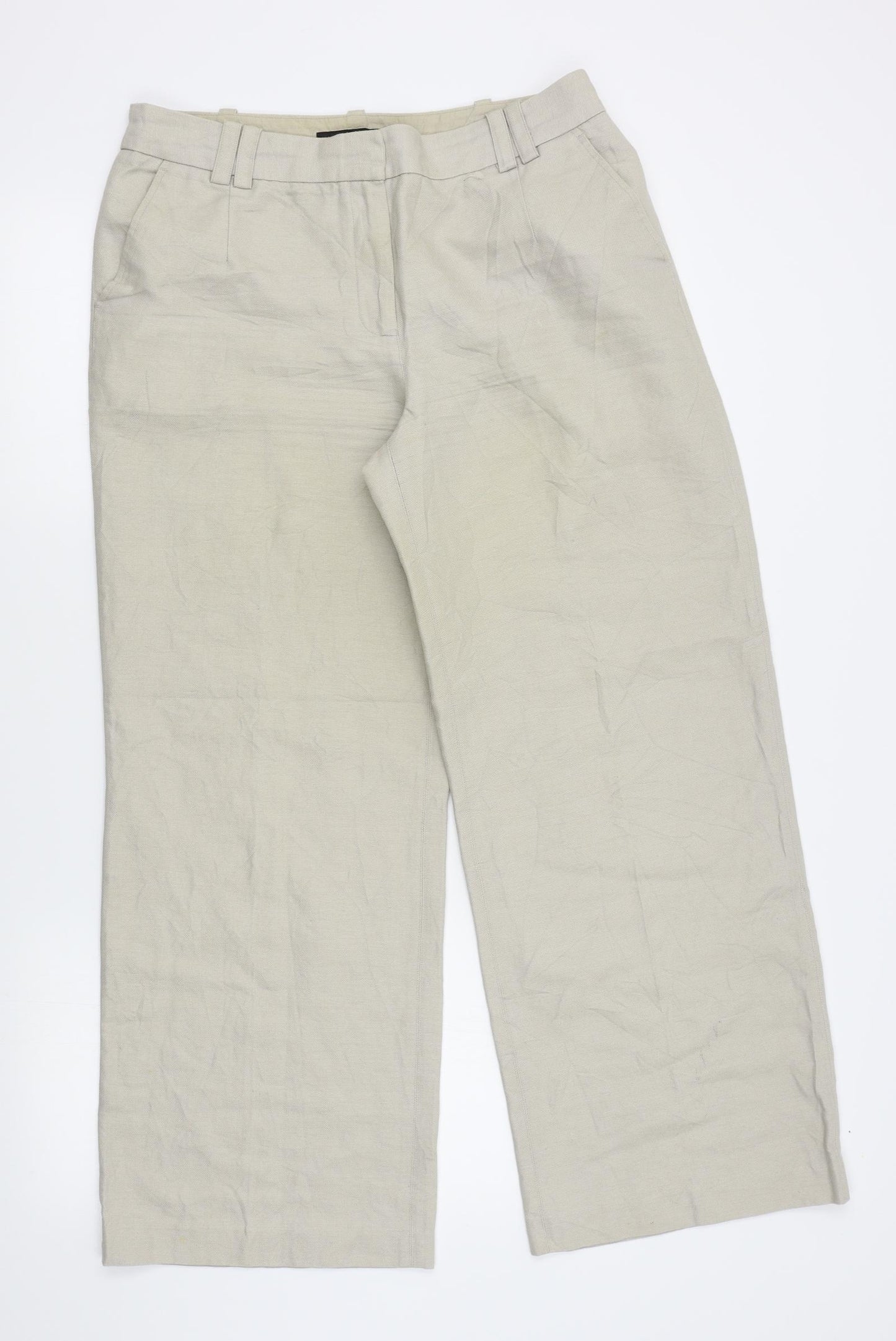 NEXT Womens Beige   Trousers  Size 12 L27 in