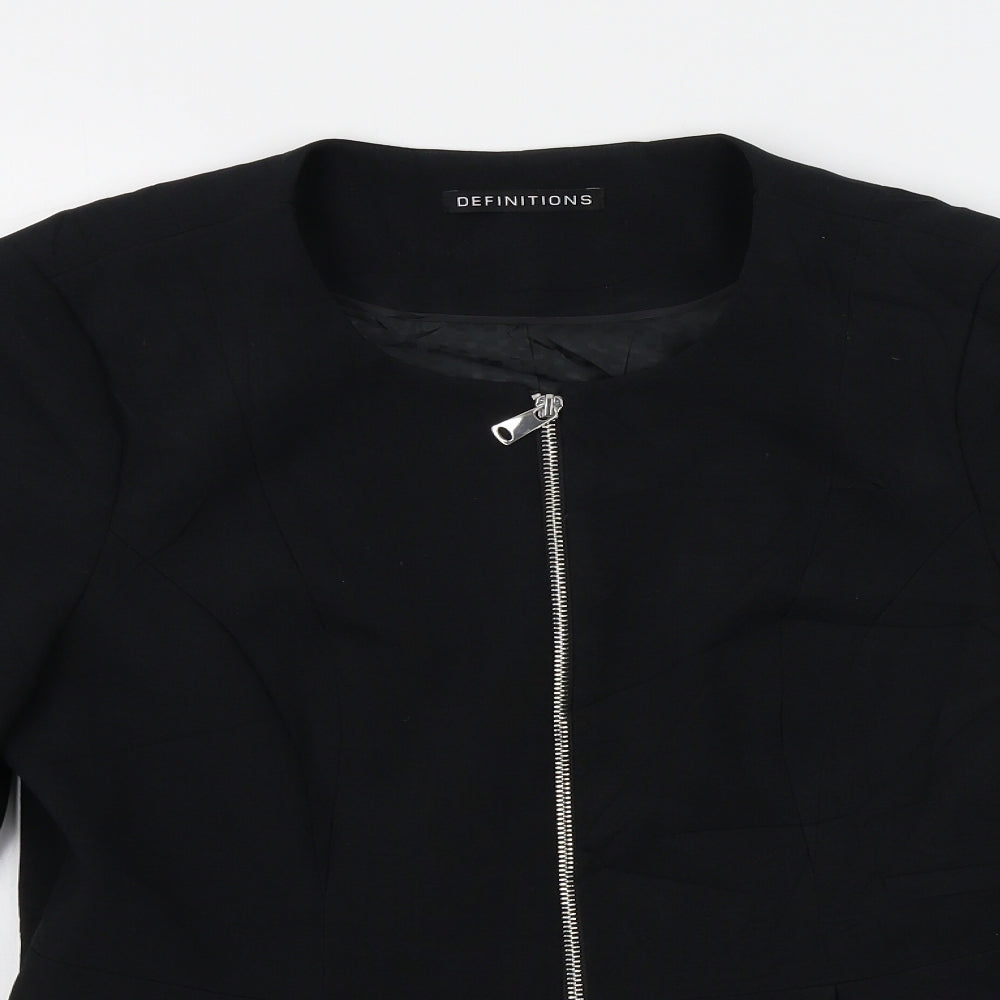 definitions Womens Black   Jacket Blazer Size 14