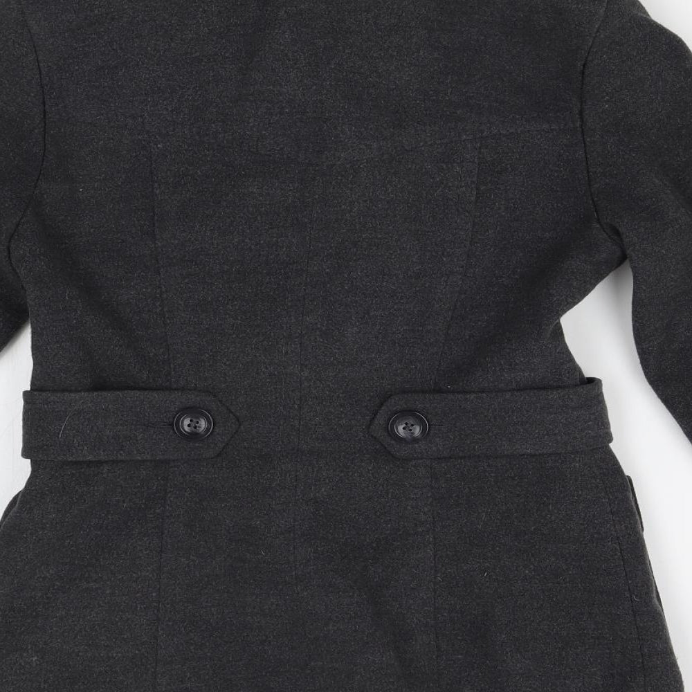 H&M Womens Grey   Pea Coat Coat Size 8