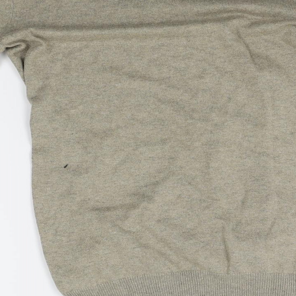 Topshop Womens Grey   Pullover Jumper Size 8  - buttons on sleeves