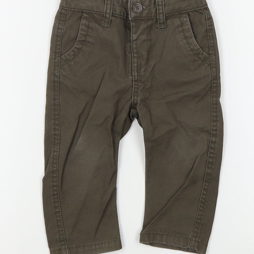 Matalan Baby Grey   Cargo Jeans Size 6-9 Months
