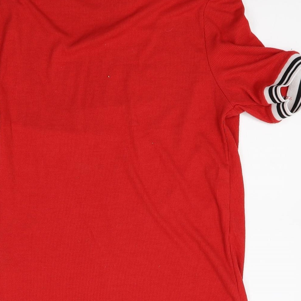 New Look Womens Red   Basic T-Shirt Size 12