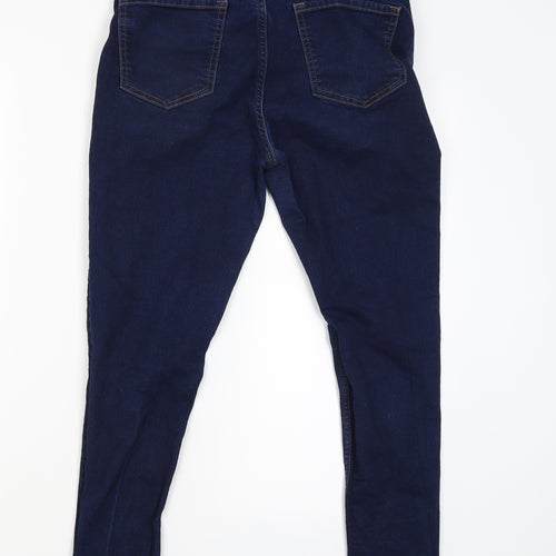 M&S Womens Blue   Skinny Jeans Size 14 L25 in