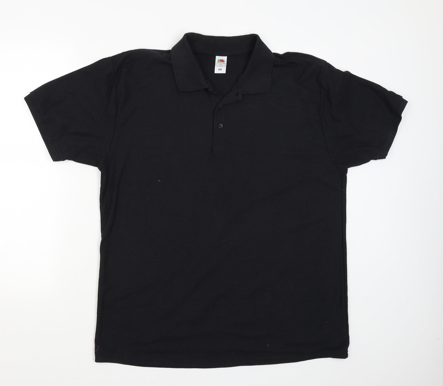 Fruit of the Loom Mens Black    T-Shirt Size 2XL