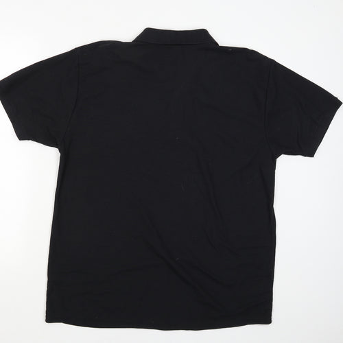 Fruit of the Loom Mens Black    T-Shirt Size 2XL