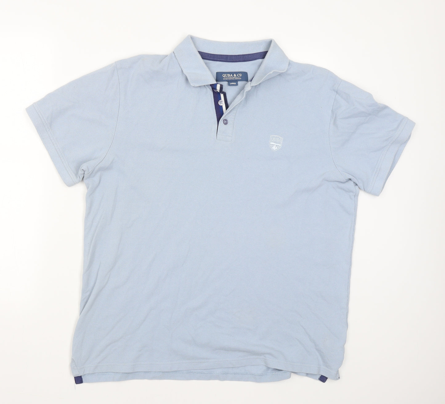 Quba&Co Mens Blue    T-Shirt Size L