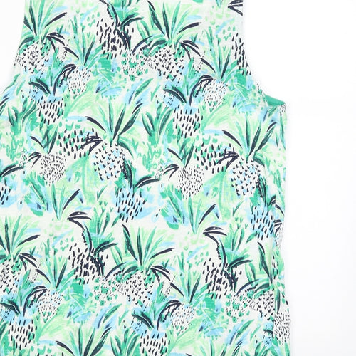 Mantaray Womens Grey Floral  Tank Dress  Size 14
