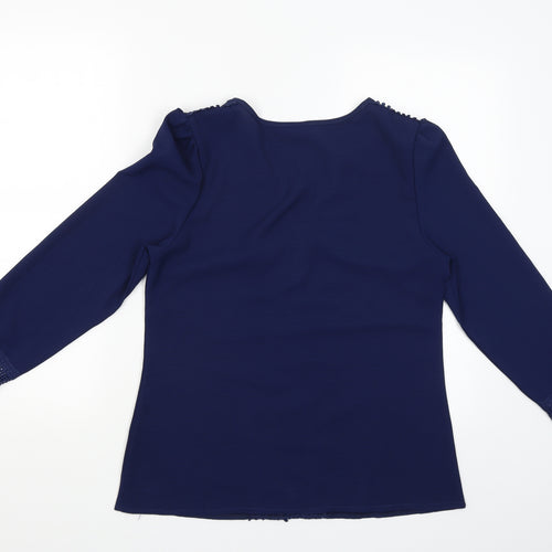 Blooming Jelly Womens Blue   Basic Blouse Size S