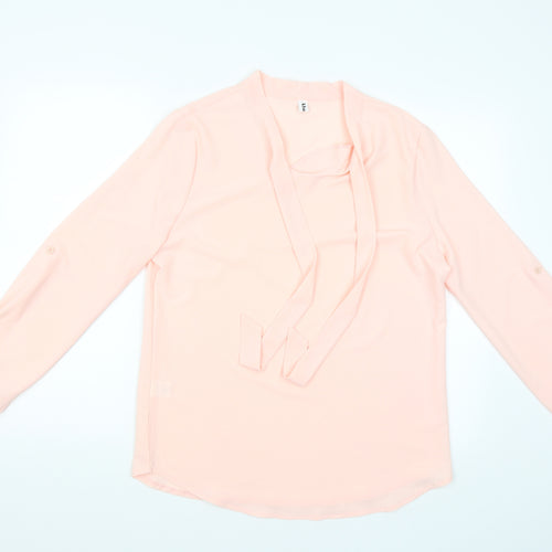 Abollria Womens Pink   Basic Blouse Size L