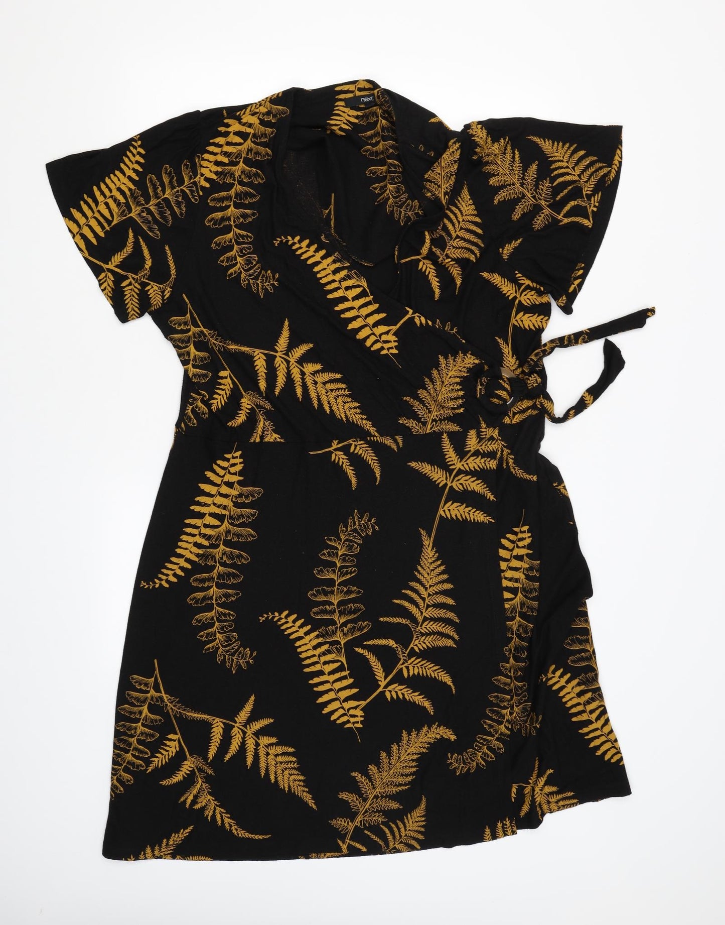 NEXT Womens Black Floral  A-Line  Size 22