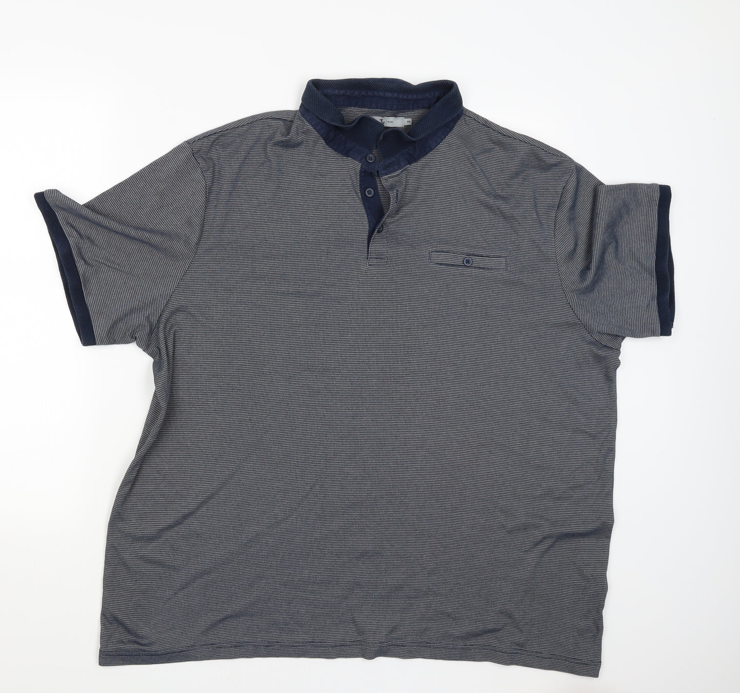 TU Mens Grey    T-Shirt Size 2XL