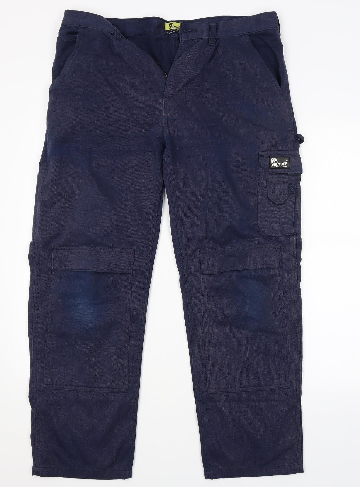Veltuff Mens Blue   Cargo Trousers Size 34 L27 in