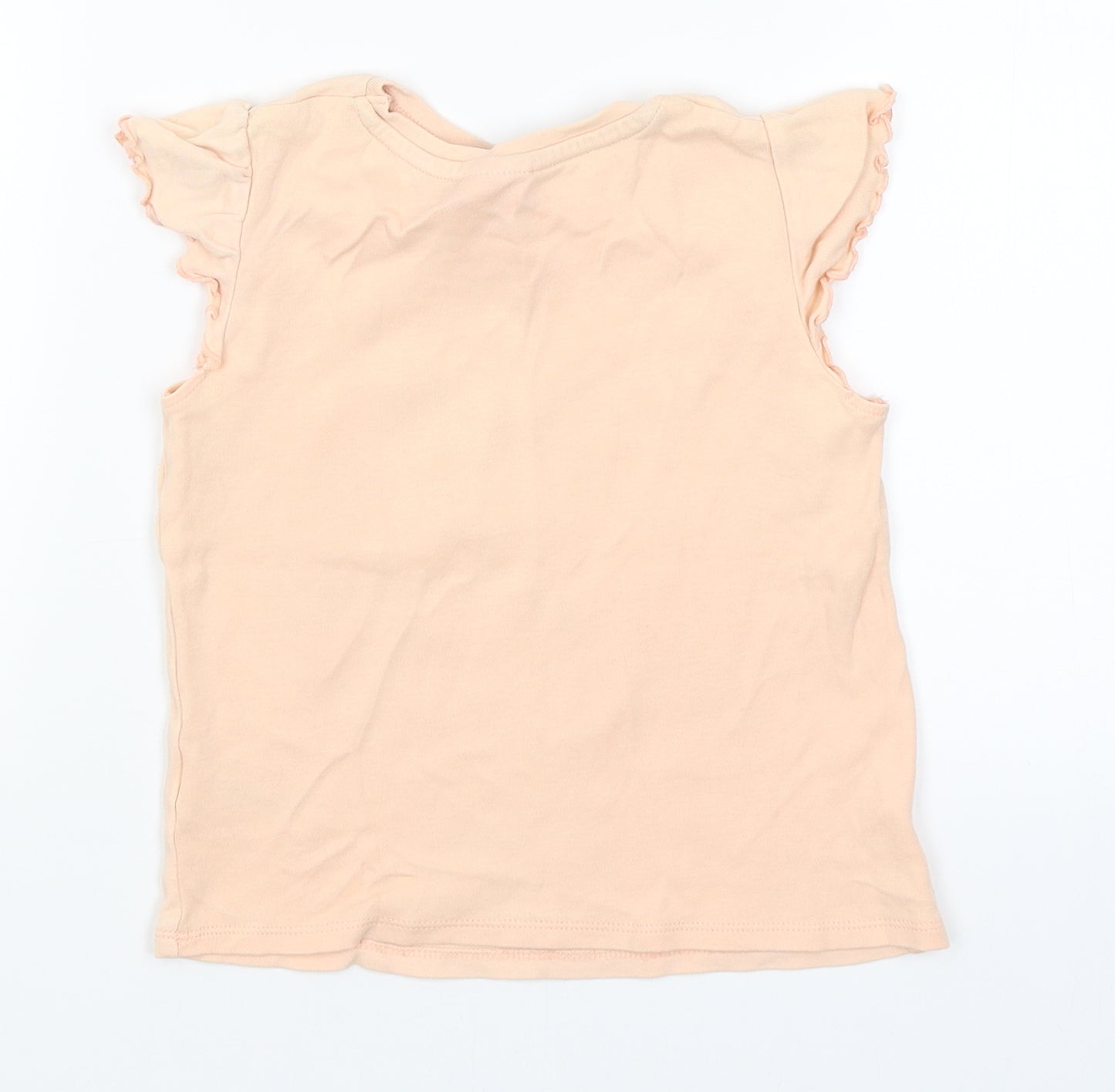 George Girls Pink   Basic T-Shirt Size 3-4 Years  - Best Friends
