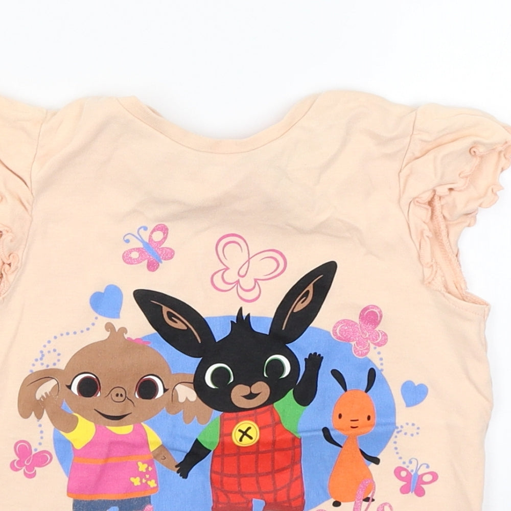 George Girls Pink   Basic T-Shirt Size 3-4 Years  - Best Friends