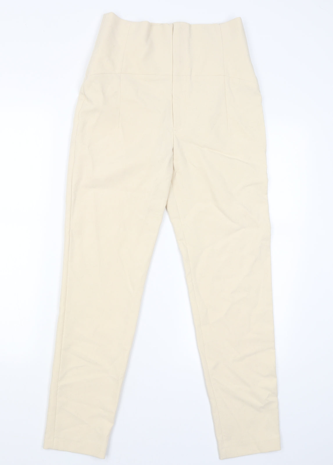 Zara Womens Beige   Capri Trousers Size M L27.5 in