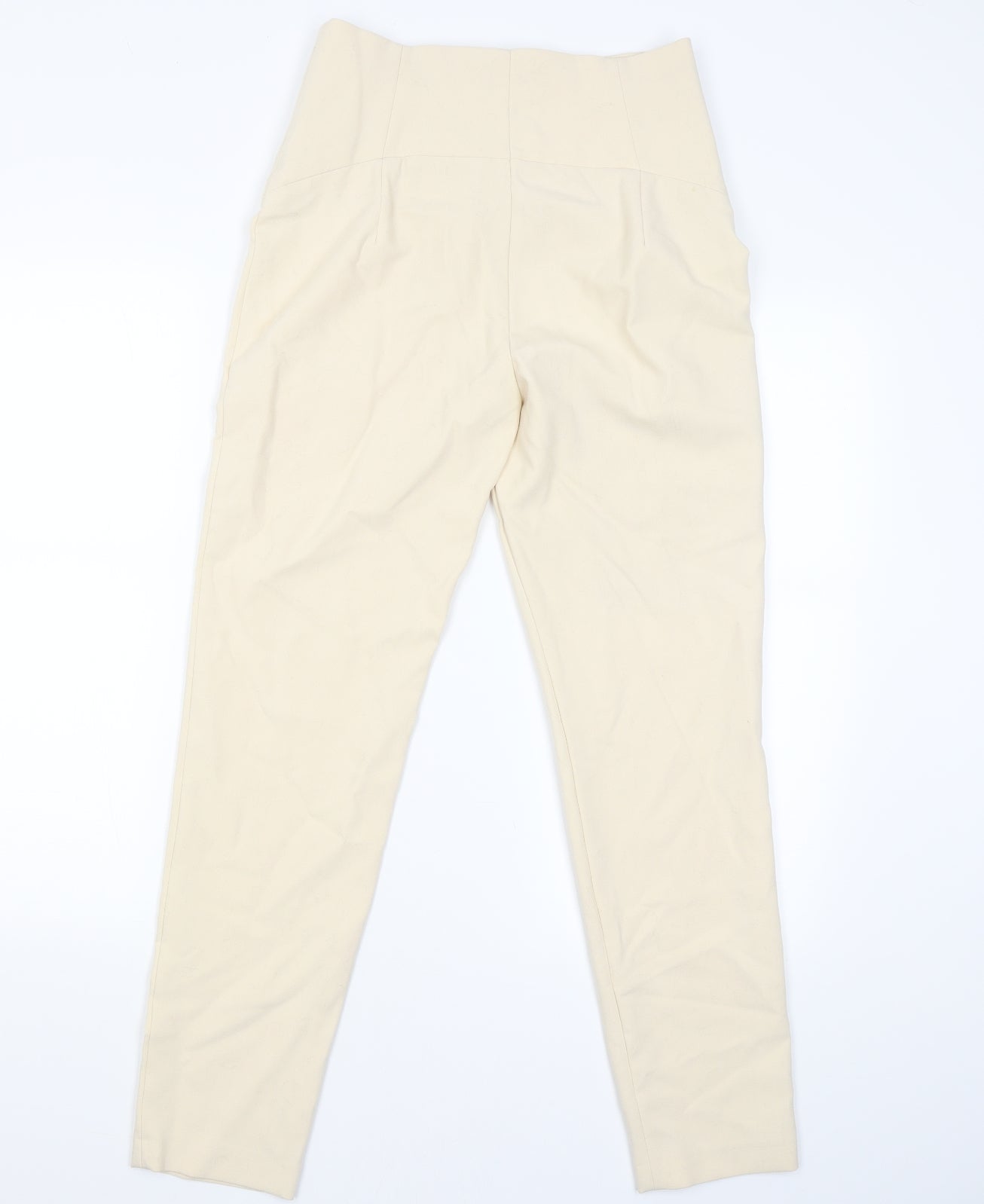 Zara Womens Beige   Capri Trousers Size M L27.5 in