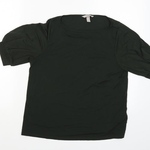 H&M Womens Green   Basic Blouse Size M