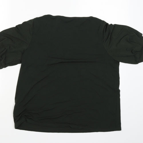 H&M Womens Green   Basic Blouse Size M