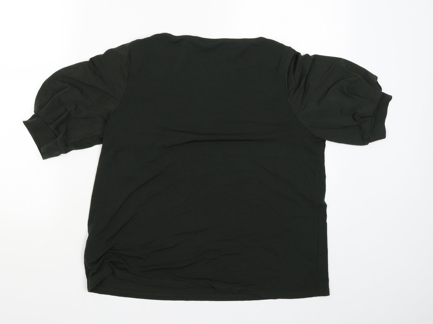 H&M Womens Green   Basic Blouse Size M