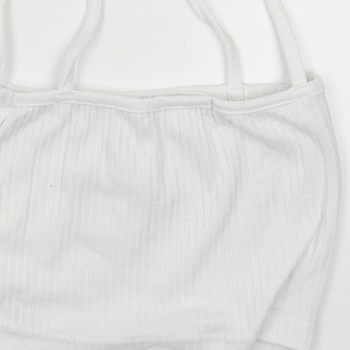 Missguided Womens White   Camisole Blouse Size 10  - BUTTERFLY